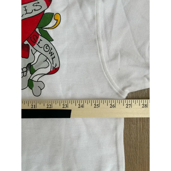 Ed Hardy Men's Y2K Graphic Love Kills Collared Long Sleeve Polo Shirt Sz 3XL NWT - Picture 9 of 11